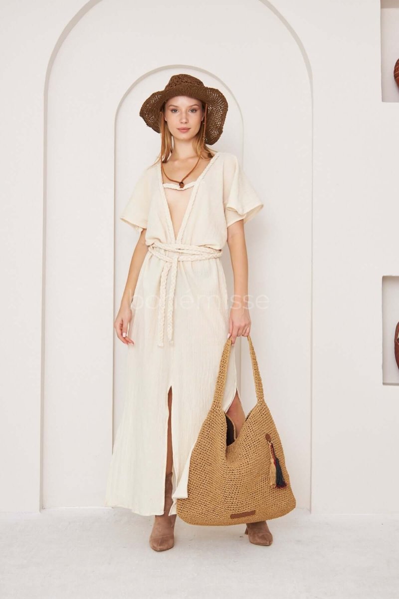 Aura Boho Maxi Dress with Braids Aura Boho Maxi Dress with Braids