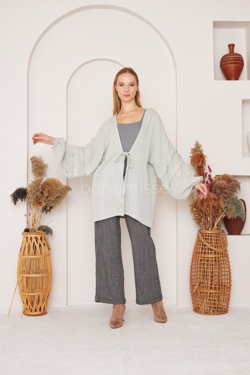 Cozy Boho Kimono and Pants Set - ##option2Boho Matching SetsXSCozy Boho Kimono and Pants Setbohémisse