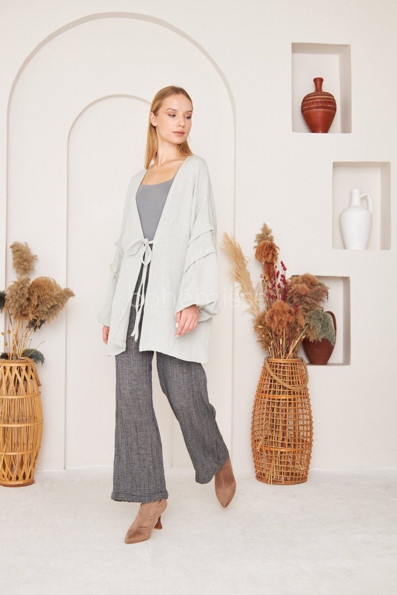 Cozy Boho Kimono and Pants Set - ##option2Boho Matching SetsXSCozy Boho Kimono and Pants Setbohémisse