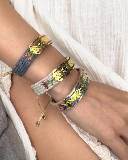 Anatolian Touch Bold Woven Bracelet - Symbolic Gold Plate