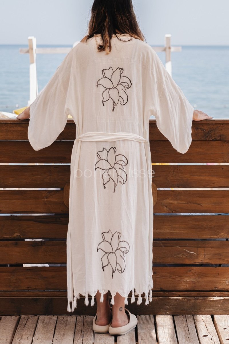 Bohemian Bliss Boho Kimono - ##option2KimonoS - MBohemian Bliss Kimono in White - bohémisse"bohémisse