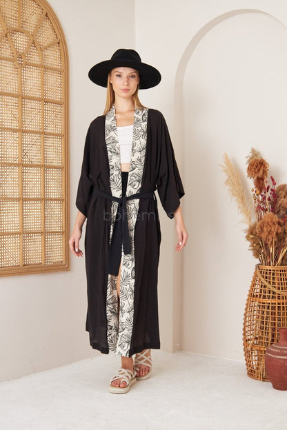 Boho Haven Boho Kimono - ##option2KimonoS - MBoho Haven Kimono in Black - bohémisse"bohémisse