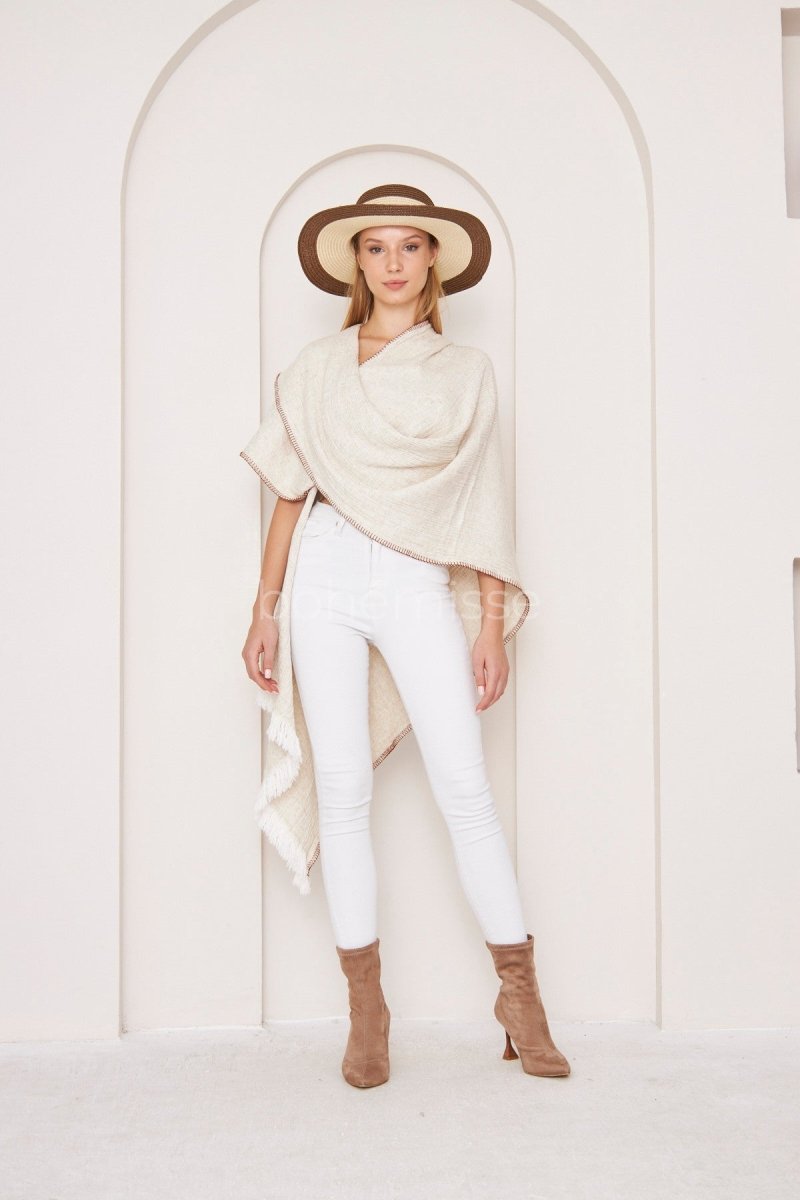 Chic Wrap Scarf - ##option2ScarfStandardChic Wrap Scarf in White - bohémisse"bohémisse