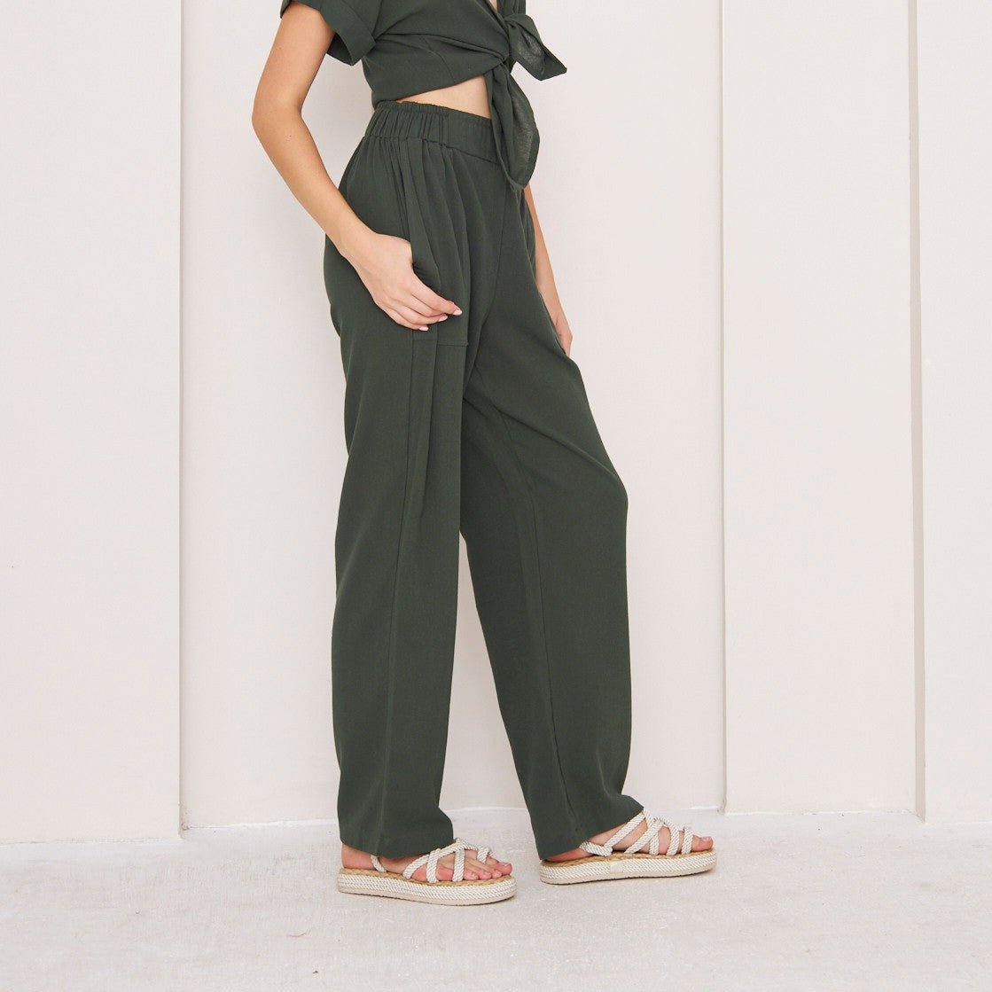 Cotton Calm Boho Pull On Wide Leg Pants - ##option2Boho PantsXSCotton Calm Boho Pull On Wide Leg Pantsbohémisse