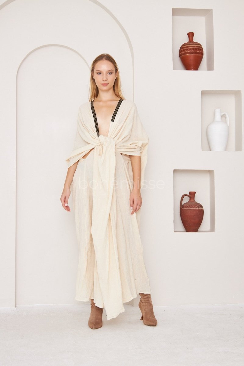 Divine Goddess Boho Dress - ##option2DressXSDivine Goddess Dress in White - bohémisse"bohémisse