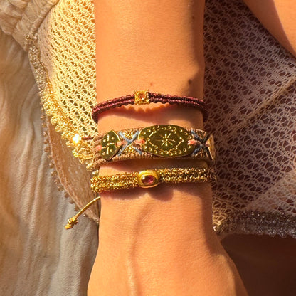 The Solaris Trio – Hand-Knotted Bracelet Set