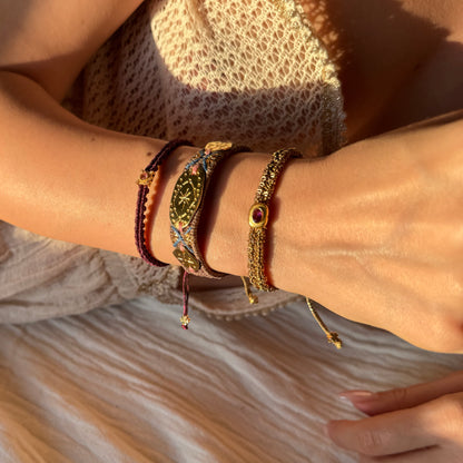 The Solaris Trio – Hand-Knotted Bracelet Set
