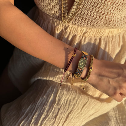 The Solaris Trio – Hand-Knotted Bracelet Set