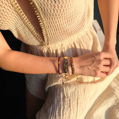 The Solaris Trio – Hand-Knotted Bracelet Set