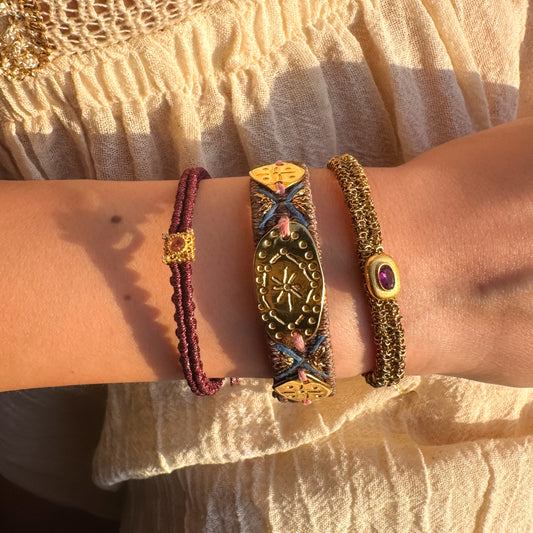 The Solaris Trio – Hand-Knotted Bracelet Set