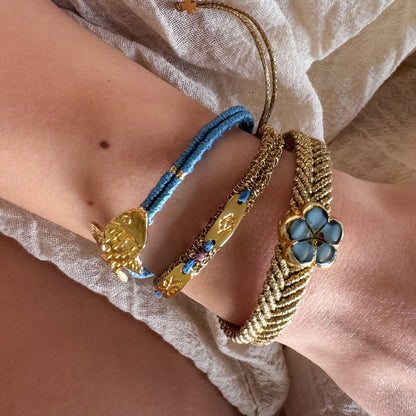 The Azurea Coast Trio- Hand-Knotted Bracelet Set
