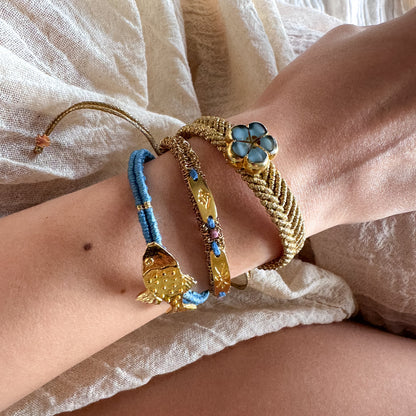 The Azurea Coast Trio- Hand-Knotted Bracelet Set