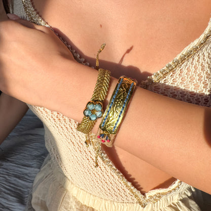 The Coastal Meadow Duo - Hand-Knotted Bracelet Set