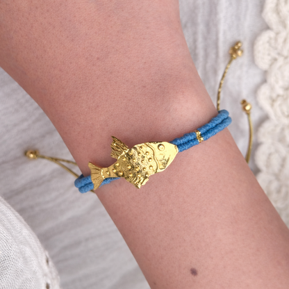 Maris Hand-Knotted Macramé Fish Bracelet