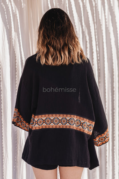 Radiant Boho Kimono and Shorts Matching Set