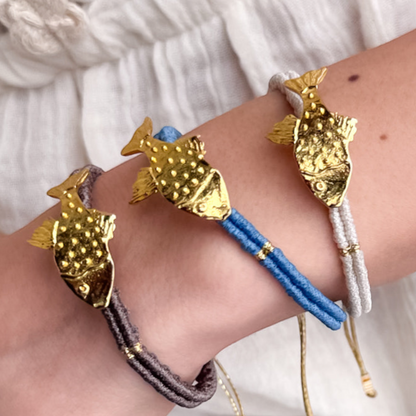 Maris Hand-Knotted Macramé Fish Bracelet