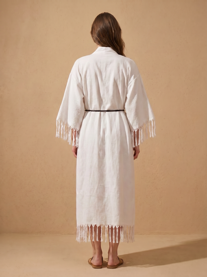 Velora Kimono – Embroidered Long Kimono Robe