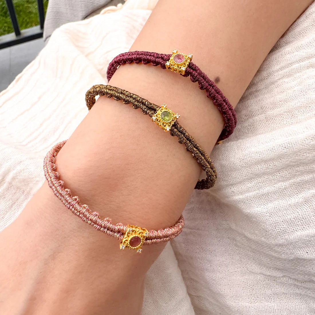 Thalia Hand-Knotted Macramé Bracelet