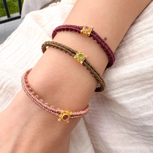 Thalia Hand-Knotted Macramé Bracelet