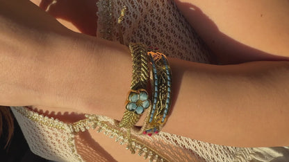 The Coastal Meadow Duo - Hand-Knotted Bracelet Set