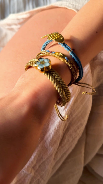 The Azurea Coast Trio- Hand-Knotted Bracelet Set