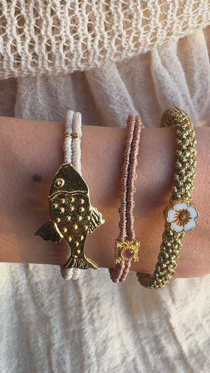 The Rosaline Bloom Trio - Hand-Knotted Bracelet Set