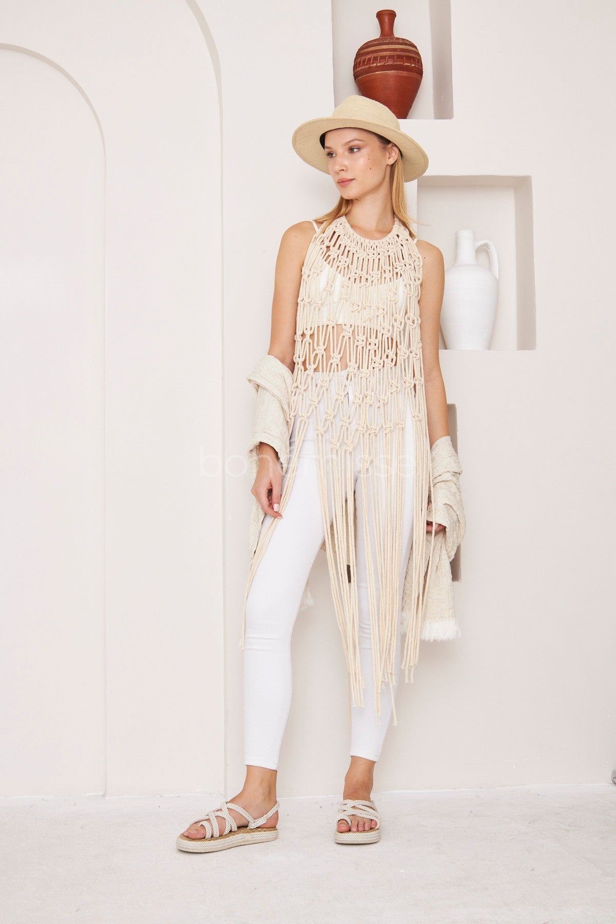 Sandy Handmade Macramé Boho Dress