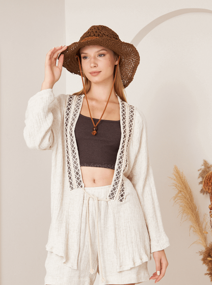 Seashore Symphony Boho Kimono